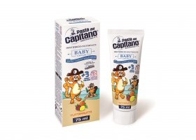 BABY CAPTAIN TUTTIFRUITTI - dětská zubní pasta s ovocnou příchutí 3+ 75 ml