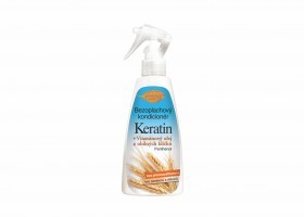 Bezoplachový kondicionér KERATIN + VITAMÍNOVÝ OLEJ Z OBILNÝCH KLÍČKŮ 260 ml