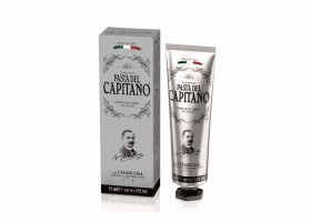 CAPITANO 1905 CHARCOAL - premium zubní pasta s aktivním uhlím 75 ml + DÁREK ZDARMA pasta 15 ml