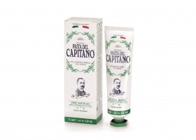CAPITANO 1905 NATURAL HERBS - premium zubní pasta bylinná s mikrogranulemi 75 ml + DÁREK ZDARMA pasta 15 ml