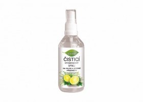 Čistící hygienický sprej na ruce s alkoholem a prodlouženým účinkem LEMONGRASS + LIMETKA 100 ml