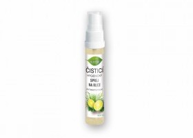 Čistící hygienický sprej na ruce s alkoholem a prodlouženým účinkem LEMONGRASS + LIMETKA 27 ml