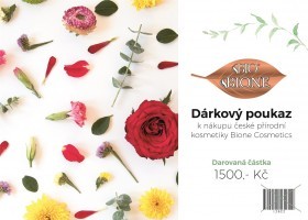 Dárková poukázka Bione Cosmetics 1500