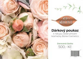 Dárková poukázka Bione Cosmetics 500