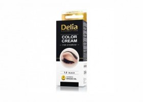 DELIA COLOR CREAM - barva na obočí černá 15 ml