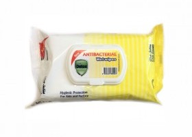 Antibakteriální čistící ubrousky - žluté 80 ks