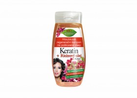 Hloubkově regenerační šampon KERATIN + RICINOVÝ OLEJ 260 ml