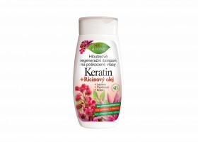 Hloubkově regenerační šampon KERATIN + RICINOVÝ OLEJ 260 ml