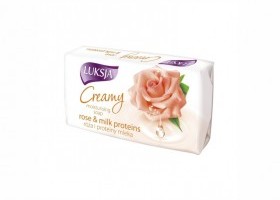LUKSJA Creamy Rose Petals & Milk Proteins - toaletní mýdlo 90 g