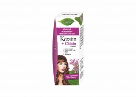 Vlasové stimulační masážní sérum KERATIN + CHININ 215 ml