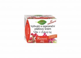 Vyživující a regenerační pleťový krém Vilín + Zelený čaj, RICINOVÝ OLEJ 51 ml