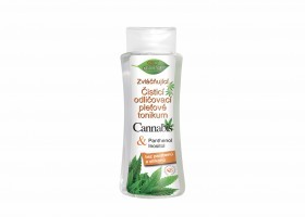 Zvláčňující čistící odličovací pleťové tonikum CANNABIS 255 ml